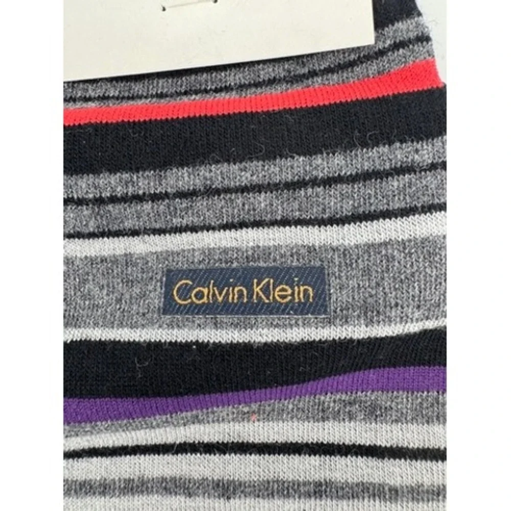 Banana Republic Calvin Klein Dress Socks Mens OS Green Houndstooth Striped 2pk